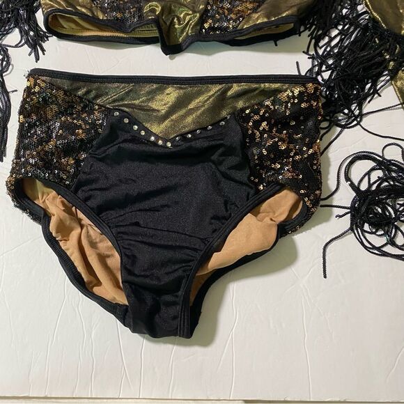 Revolution Tenth House 2 piece dance costume fringe ZERO GRAVITY TH25247 MA adul - Picture 4 of 12